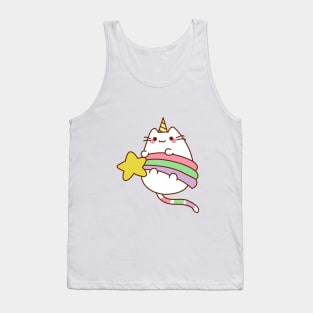 Caticorn Holding a Star Tank Top